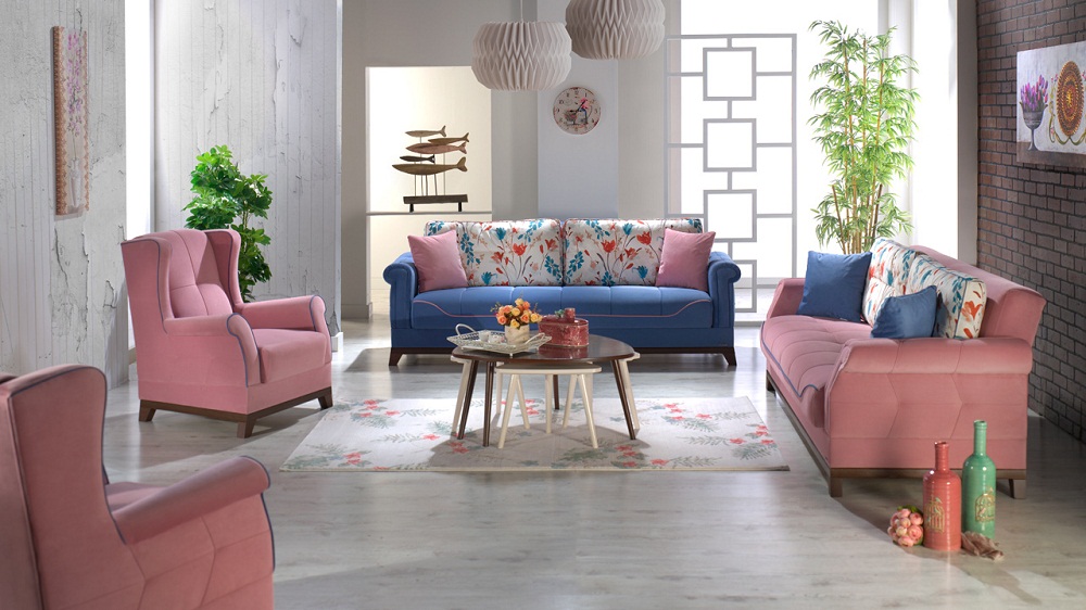 Kết hợp màu sắc sofa và phòng khách